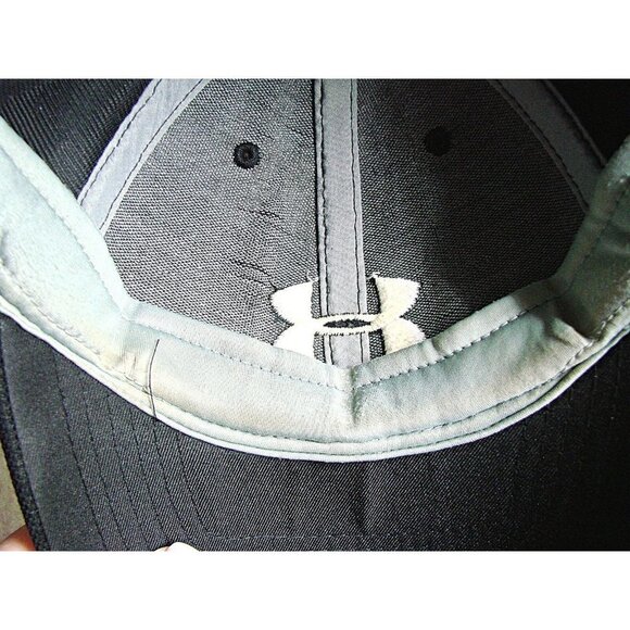 Under Armour Unisex Adults Black White 4 Way Stretch Hat Baseball Cap Black Sz M - Picture 12 of 12